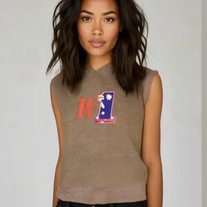 Harley Davidson Sleeveless Hoodie